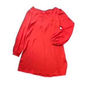 ASOS Petite Loose Fit Mini Orange Long Sleeves Dress. Size 2